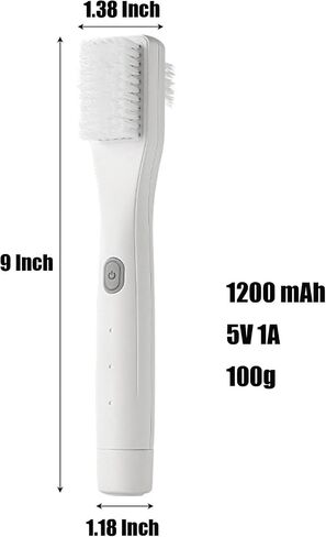 Electric Shoe Cleaning Brush for Leather,Polishing Sneaker Cleaner Brushes Scrubber Boot Scrapper Outdoor,Cordless,Rechargeable for Sports,Golf Shoes-Cleans Mud, Dirt & Stains in Minutes in Saudi Arabia