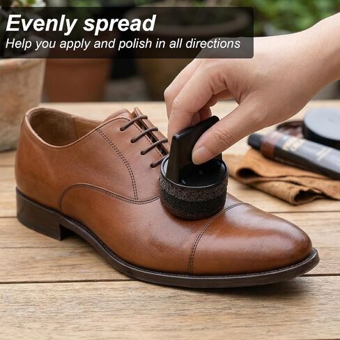 10 Pack Shoe Polish Sponge Applicators, Foam Dauber Brush for Shoe Shine and Leather Care, Reusable Sponge for Boots Bags in Kuwait