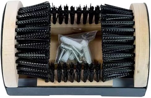 Boot Scrubber Cleaner Shoe Brush Mountable Boot Scrubber Buffer for Boots, Shoes, Sneakers Indoor/Outdoor Shoe Brush Scraper Footwear Cleaner Mountable Natural in Kuwait