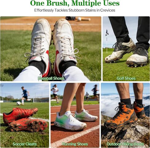 Belongtous Shoe & Boot Cleaner Brush, Portable Magnetic Water Spray Cleat Cleaning Brush, Stiff Nylon Bristles Detachable Kit for Soccer Cleats, Golf Shoes, Baseball Cleats & Hiking Boots in Saudi Arabia