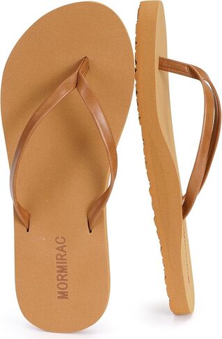 Womens Slim Leather Comfortable Flip Flops Summer Beach Thong Sandals Arch Support Non Slip in Saudi Arabia