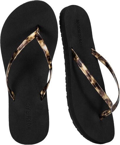 Womens Slim Leather Comfortable Flip Flops Summer Beach Thong Sandals Arch Support Non Slip in Saudi Arabia