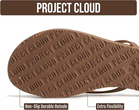 Project Cloud Platform Sandals Women - Memory Foam Insole Flip Flops and Lightweight Womens Sandals - Non-Slip Summer Thong Sandals for Women 2026 (ELEVATION) in Saudi Arabia