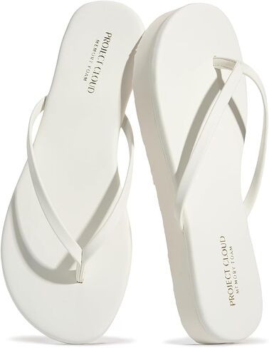 Project Cloud Platform Sandals Women - Memory Foam Insole Flip Flops and Lightweight Womens Sandals - Non-Slip Summer Thong Sandals for Women 2026 (ELEVATION) in Saudi Arabia