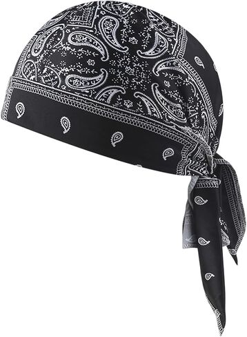 Paisley Cooling Headscarf Cap Helmet Liner Cycling Sports Cap Breathable Sweat Wicking Head Wrap Bandana Hat for Men Women in Saudi Arabia