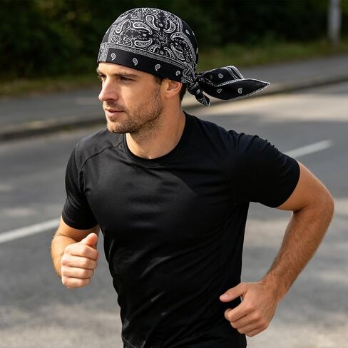 Paisley Cooling Headscarf Cap Helmet Liner Cycling Sports Cap Breathable Sweat Wicking Head Wrap Bandana Hat for Men Women in Saudi Arabia