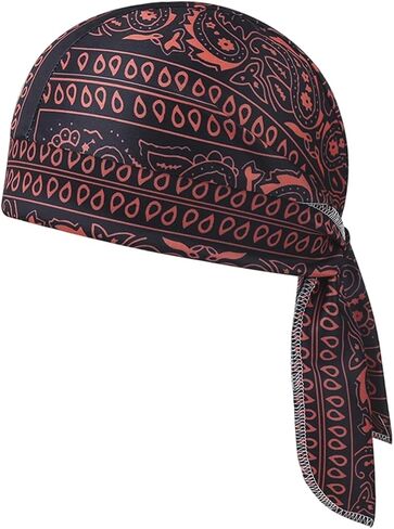 Paisley Cooling Headscarf Cap Helmet Liner Cycling Sports Cap Breathable Sweat Wicking Head Wrap Bandana Hat for Men Women in Saudi Arabia
