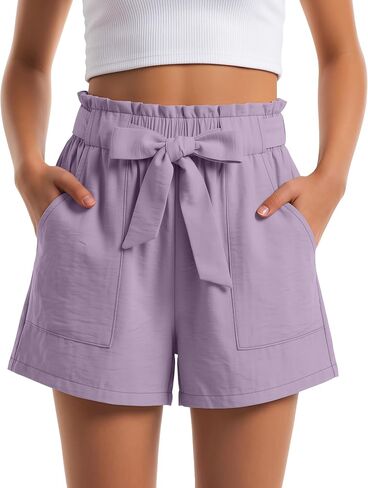 Yooo's Vivi Girls Shorts, Cute Ruffle Shorts with Pockets Drawstring Casual Summer Clothes for Teen Girls 5-14 Years in Kuwait