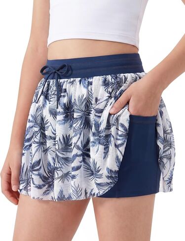 Kids4ever Girls Athletic Shorts with Liner Pockets Girl 2 in 1 Flowy Short 7-14Y in Saudi Arabia