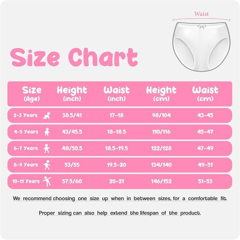 Donella Girls Underwear Set - Soft Cotton Sports Bra and Panties for Kids - 10 Pack, Age: 4-5 in Saudi Arabia