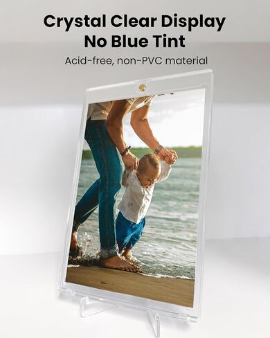4x6 Photo Magnetic Holders - 5 Pack Clear Hard Plastic Picture Frame Cases with Stronger Magnet, UV Protection for 4 x 6 Inch Photos, Postcards in Saudi Arabia