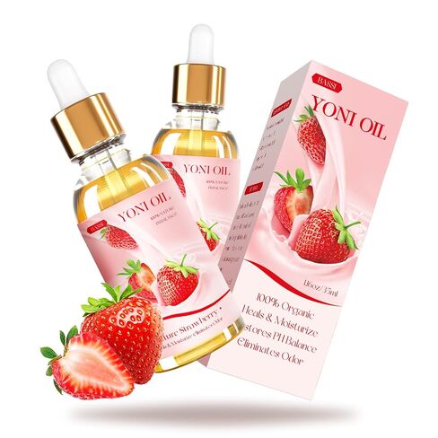 2 Packs Yoni Oil for Women - Strawberry Fresh Feminine Care Oil - All Natural Vaginal Oil Essential Oils, Reduces Odor, Restores pH Balance and Wetness, 1 fl oz/pc in Saudi Arabia