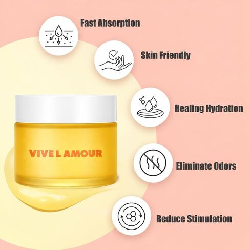 Vive L'Amour Organic Vulva Balm – External Intimate Moisturizing Care for Dry, Sensitive Skin During Menopause & Hormonal Changes – Hormone-Free Comfort Balm – 2 oz in Saudi Arabia