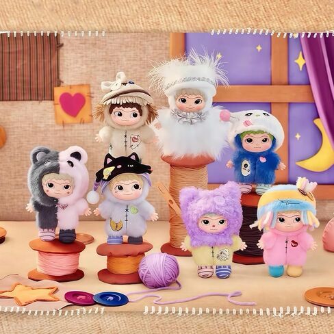 Wakuku The Handicraft World Series Plush Keychain Blind Box 1Pcs (1 of 7 Possible Styles) Wakuku Version 4 Cute Key Ring Decor Figures Collectible Birthday Gifts in Saudi Arabia