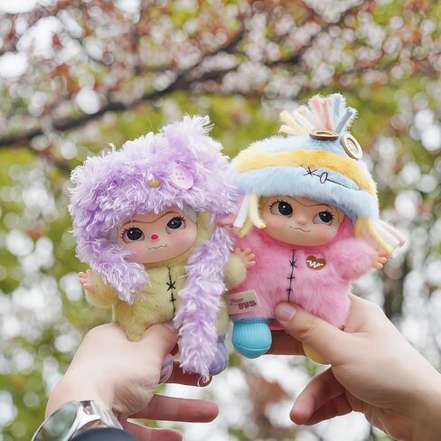 Wakuku The Handicraft World Series Plush Keychain Blind Box 1Pcs (1 of 7 Possible Styles) Wakuku Version 4 Cute Key Ring Decor Figures Collectible Birthday Gifts in Saudi Arabia