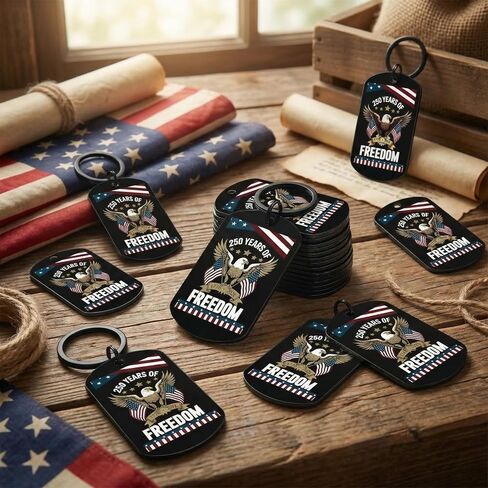 12 Pcs 250th Anniversary Keychain American Flag Keychains 4th of July 250 Years Independence Day Merchandise USA Flag Key Chains for 1776-2026 Commemorative Gifts Women Men Gift in Saudi Arabia
