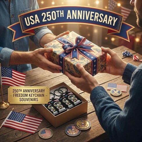 12 Pcs 250th Anniversary Keychain American Flag Keychains 4th of July 250 Years Independence Day Merchandise USA Flag Key Chains for 1776-2026 Commemorative Gifts Women Men Gift in Saudi Arabia
