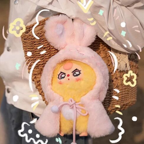 Baby Three I'm Not a Warrior Series Keychain Blind Box 1Pcs (1 of 11 Possible Styles) Baby Three Not Your Hero Series Cute Collectible Key Ring Birthday Gifts in Saudi Arabia
