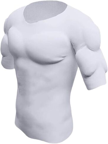 Fake Muscle T Shirt Men,Simulation,Padded Muscle Shirt,for New Year,Halloween in Saudi Arabia