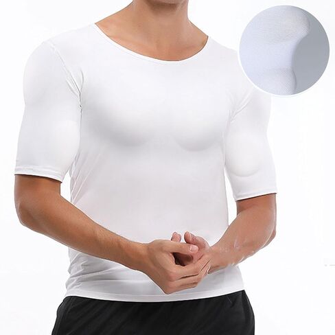 Fake Muscle T Shirt Men,Simulation,Padded Muscle Shirt,for New Year,Halloween in Saudi Arabia