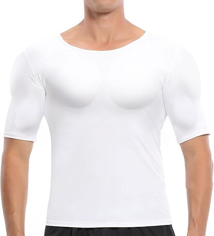Fake Muscle T Shirt Men,Simulation,Padded Muscle Shirt,for New Year,Halloween in Saudi Arabia