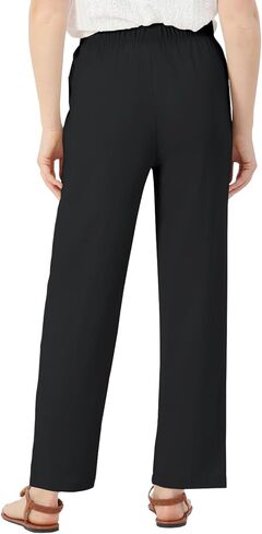 keriffe Linen Casual Pants for Women High Waist Elastic Summer Beach Vacation Outfits with Pockets in Saudi Arabia