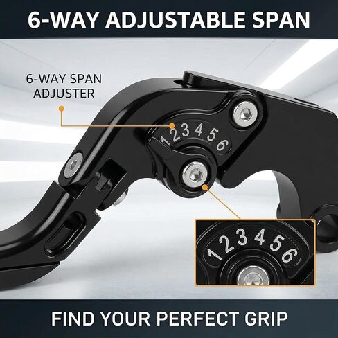 Motorcycle Brake Clutch Levers Adjustable CNC for GSXR 600 750 1000 GSXR600 GSXR750 2006-2022 GSXR1000 2009-2022 2005-2006 GSXS1000/F/ABS 2015-2020 (not for 2007-2008) Black in Saudi Arabia