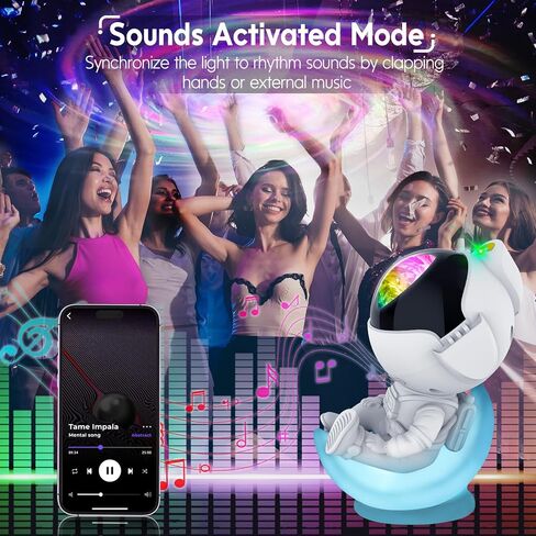 Rossetta Astronaut Galaxy Projector, Star Lights for Bedroom, Night Light Projectors with Timer and Remote, Kids Adults Room Decor Aesthetic, Gifts for Christmas, Birthdays in Kuwait