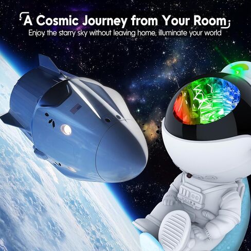 Rossetta Astronaut Galaxy Projector, Star Lights for Bedroom, Night Light Projectors with Timer and Remote, Kids Adults Room Decor Aesthetic, Gifts for Christmas, Birthdays in Kuwait