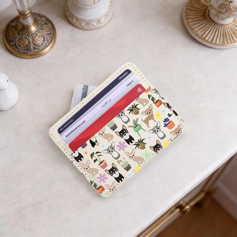 Lywjyb Birdgot Peace Love Chihuahua Card Holder Chihuahua Dog Lover Gift Chihuahua Mama Merch (Chihuahua Holder) in Kuwait