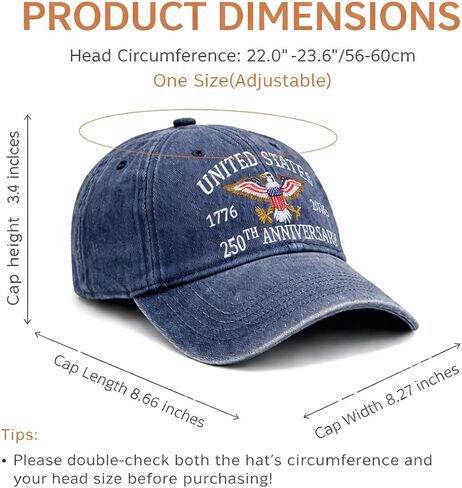 250 Anniversary USA Hat, United States 250th Anniversary Hat with Eagle & United States, Patriotic Hats for Men or Women, Embroidered Independence Day Baseball Cap Black in Saudi Arabia