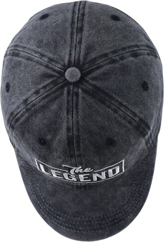 Daddy and Me Matching Outfits, Funny The Legend The Legacy Hats, Father Son Baseball Cap, Fathers Day Christmas Birthday Gifts for Dad Papa Boys Mini Black in Saudi Arabia