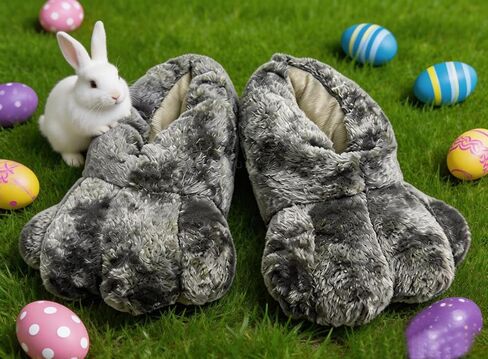 Bunny Feet Slippers for Women Men, Costume Footwear, Rabbits Shoes for Easter Halloween Cosplay in Saudi Arabia