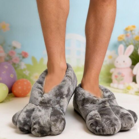 Bunny Feet Slippers for Women Men, Costume Footwear, Rabbits Shoes for Easter Halloween Cosplay in Saudi Arabia