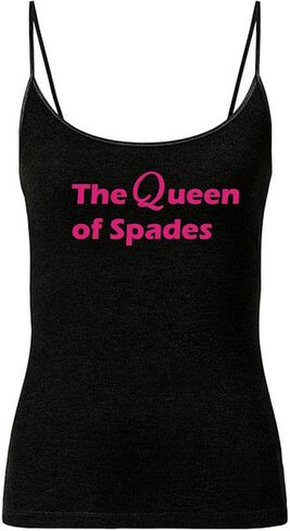 Lovedusts The Queen of Spades Booty Shorts Cotton Bikini &Thong Panties and cami set (Large, Black) in Saudi Arabia