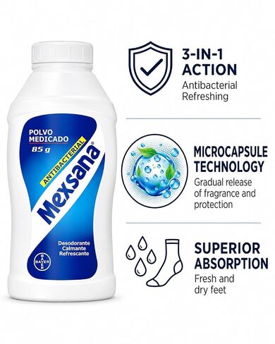 Mexsana Medicated Powder, 2.9 oz (85 g) Pack 2 in Saudi Arabia