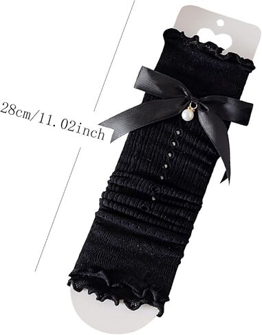 Fashion Leg Warmers Leg Warmers Breathable Loose Socks For Teen Girls Bowknot Boot Socks Knee Stockings Outfit in Kuwait