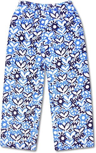 iscream + Corey Paige Designs Big Girls Silky Soft Plush Fleece Pants - Live Brightly Collection in Kuwait