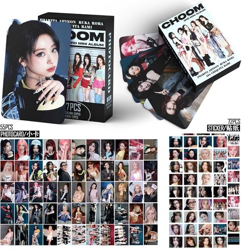 Yuto 127 PCS Album choom Photocards 55 PCS Lomo Cards Set 72 PCS Stickers Postcard Gift Merchandise for Boys and Girls in Saudi Arabia