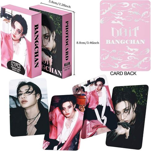 Stray Kids Photocards 127PCS DO IT Album Photo Card Set Stray Kids Merch 55 PCS Photocard and 72 PCS Stickers Gift for STAY Straykids Gift Set (BANGCHAN) in Kuwait