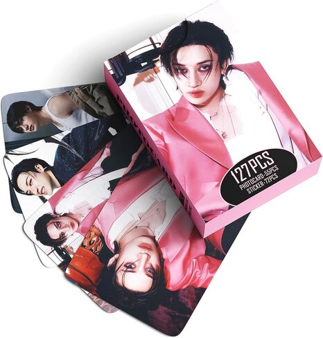 Stray Kids Photocards 127PCS DO IT Album Photo Card Set Stray Kids Merch 55 PCS Photocard and 72 PCS Stickers Gift for STAY Straykids Gift Set (BANGCHAN) in Kuwait