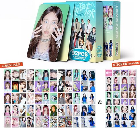 4Pack/368PCS TWICE Photocards Set 240PCS K-POP Twice Photo Cards and 128PCS Mini Stickers This Is For Album Photocards Strategy Lomo 2026 World Tour Greeting Cards Party Room Decoration for Fans in Kuwait