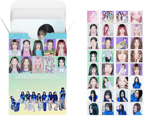 4Pack/368PCS TWICE Photocards Set 240PCS K-POP Twice Photo Cards and 128PCS Mini Stickers This Is For Album Photocards Strategy Lomo 2026 World Tour Greeting Cards Party Room Decoration for Fans in Kuwait