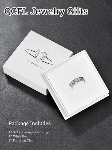 Viking Rings for Men, 925 Sterling Silver Norse Urnes Style Viking Rings, Viking Jewelry Gifts for Men Ring Size 5-15 (with Gift Box) in Kuwait