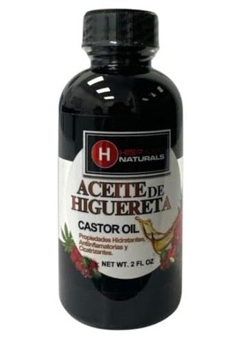 HISPANIC Aceite de Higuereta, Moisturizing and Nourishing, Hair Growth and Skin Care, 2 fl oz in Kuwait