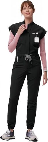 Aylashine Surgical Jumpsuit with Zipper, Women's Medical Suit, Soft, Suitable for Doctors, Nurses, Workers in Saudi Arabia