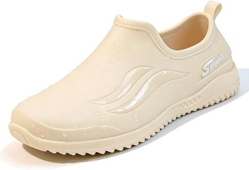 Womens Garden Low Top Rain Boots Waterproof Non Slip Comfort Slip On Round Toe Lightw Flat Booties Daily Casual Fishing Farming Boating in Saudi Arabia