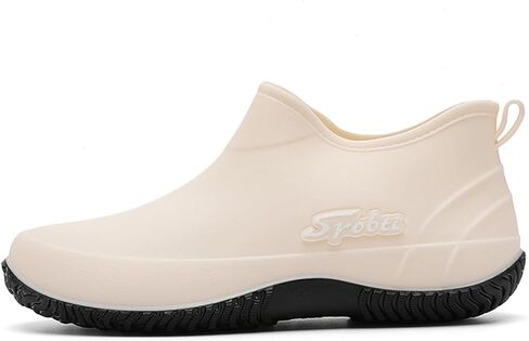Womens Garden Low Top Rain Boots Waterproof Non Slip Comfort Slip On Round Toe Lightw Flat Booties Daily Casual Fishing Farming Boating in Kuwait