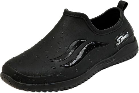 Womens Garden Low Top Rain Boots Waterproof Non Slip Comfort Slip On Round Toe Lightw Flat Booties Daily Casual Fishing Farming Boating in Kuwait
