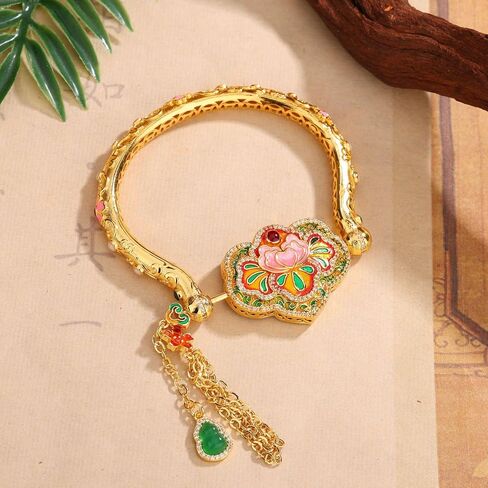 Amulet Golden Women's Bracelet,Gifts for ladies and mothers Feng shui,Attracting wealth Bring Good Luck,Safty, Healthy,Succes in Saudi Arabia